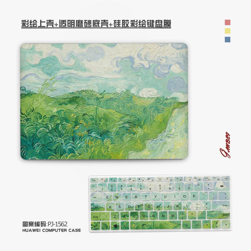 Oil Painting 2026 For Huawei 13 "14" 15 "16" matebook14 13s xPro D16 MagicBook 14 D14 MateBook D16/SE/Hi D16 Laptop Case, Protective Case Honor Laptop accessories
