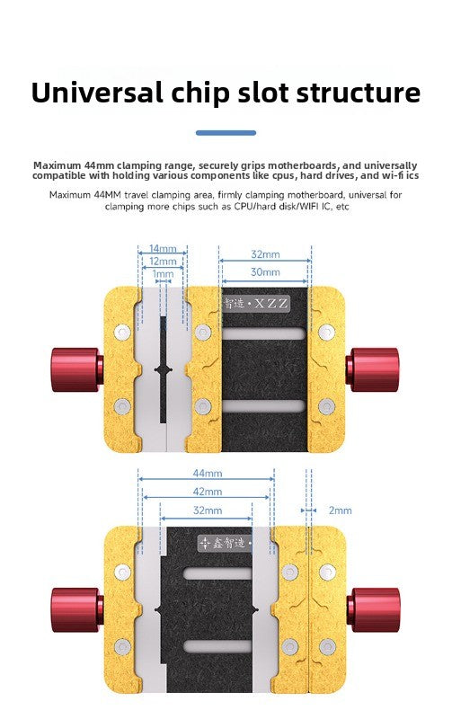 S3 new type, multi-functional maintenance fixture, glue removal, three card slot design, suitable for various types of main board chips repair tool