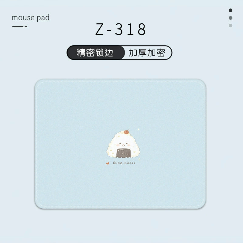 (Shipping fee not include)简约小清新鼠标垫小号便携女生可爱笔记本电脑桌垫包边滑鼠垫定制