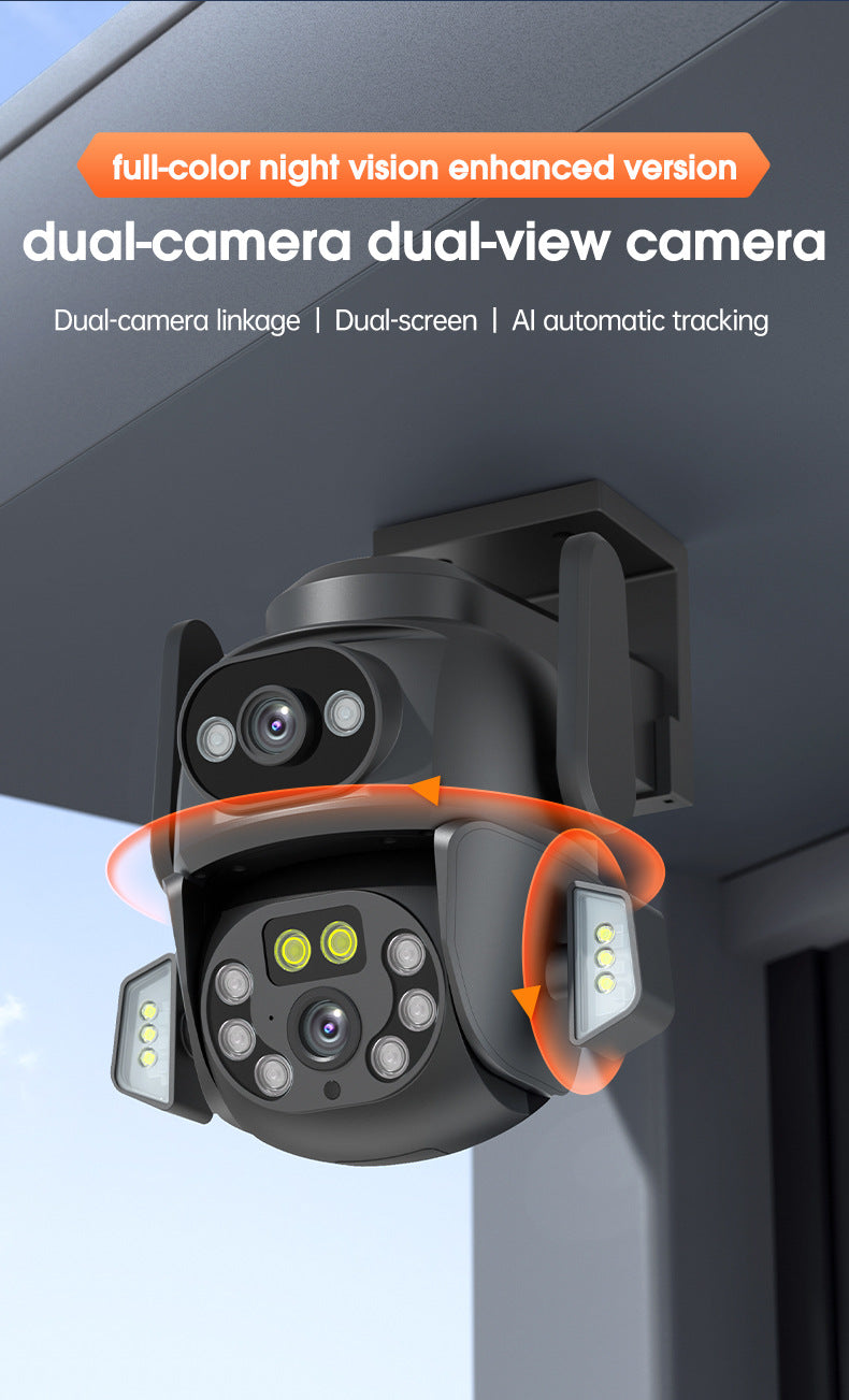 One Camera dual screen surveillance camera mobile phone remote night vision 3D positioning intelligent WiFi home monitor