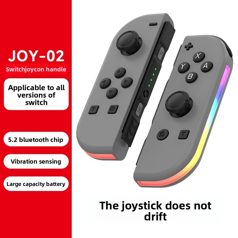 Switch joycon left and right gamepad colorful RGB light effect wake up 5.2 Bluetooth vibration somatosensory