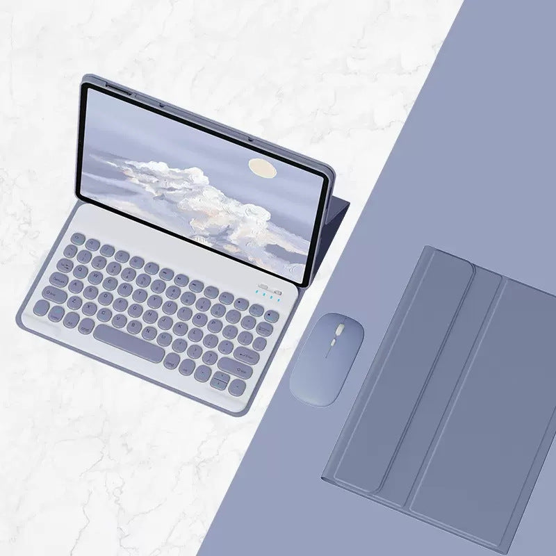 Applicable to 2023 Xiaomi Mi 6 Tablet 11-inch Bluetooth Keyboard Leather Case Xiaomi Pad5Pro Pen Slot Magnetic Protection Case Protective Accessories