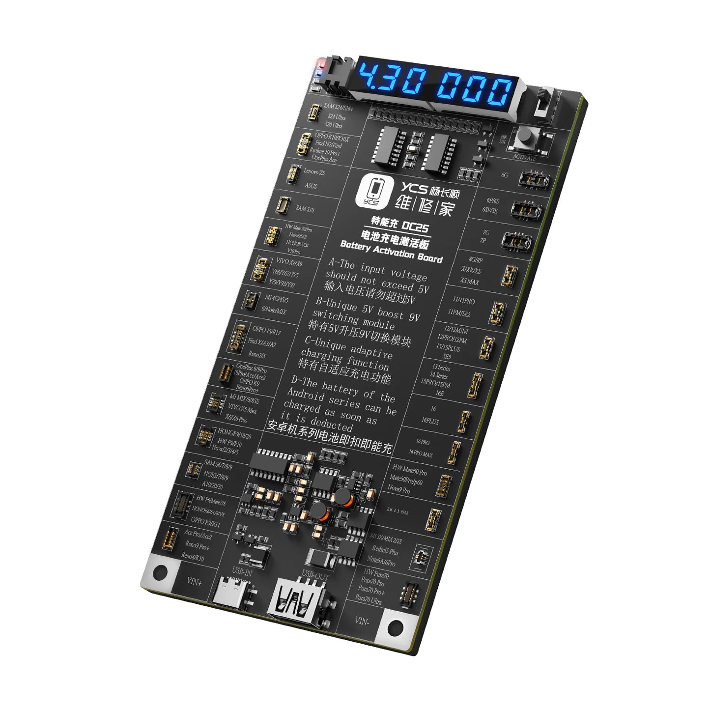 Battery charging activation board, special rechargeable battery, repair small board activation, charging artifact Laptop Mobile Phone Repair tools