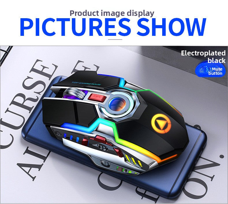 Silver Condor A5 wireless mouse, charging game RGB luminous silent computer accessories Amazon manufacturer private mold