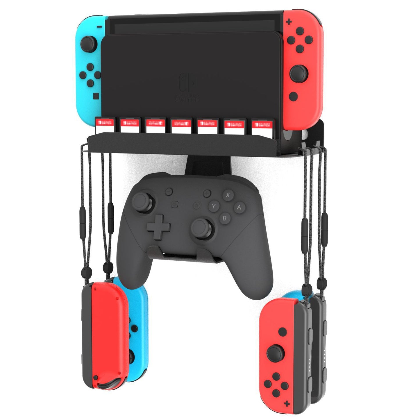 New Switch2\ Switch\ Oled Universal Wall Hanging Hardware Bracket with Game Card Slot Support Pro Handle