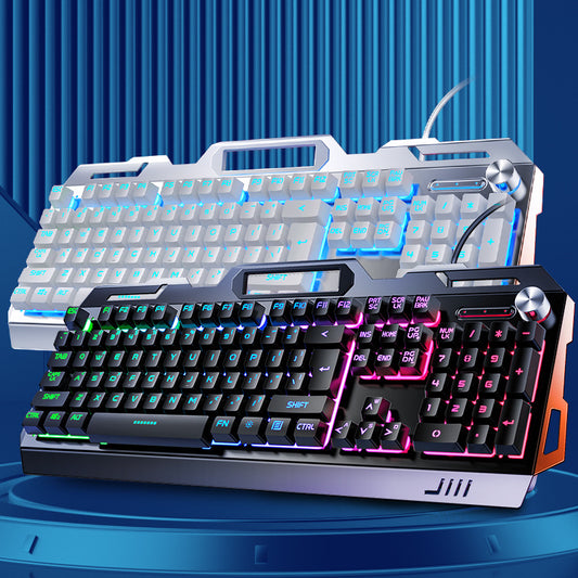 Silver Condor V2 mechanical feel game keyboard desktop computer notebook wired luminous e-sports manufacturer wish