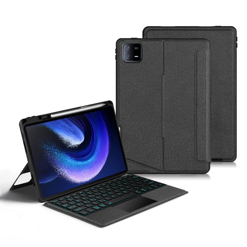 Suitable for Xiaomi Pad 6 Keyboard Case Xiaomi Pad 6Pro Miaocun Bluetooth Keyboard Leather Case Protective Accessories