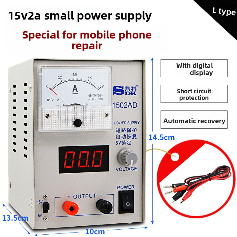 Adjustable DC regulated power supply meter Laptop Mobile Phone Repair special pointer voltage and current detector Laptop Mobile Phone Repair tools