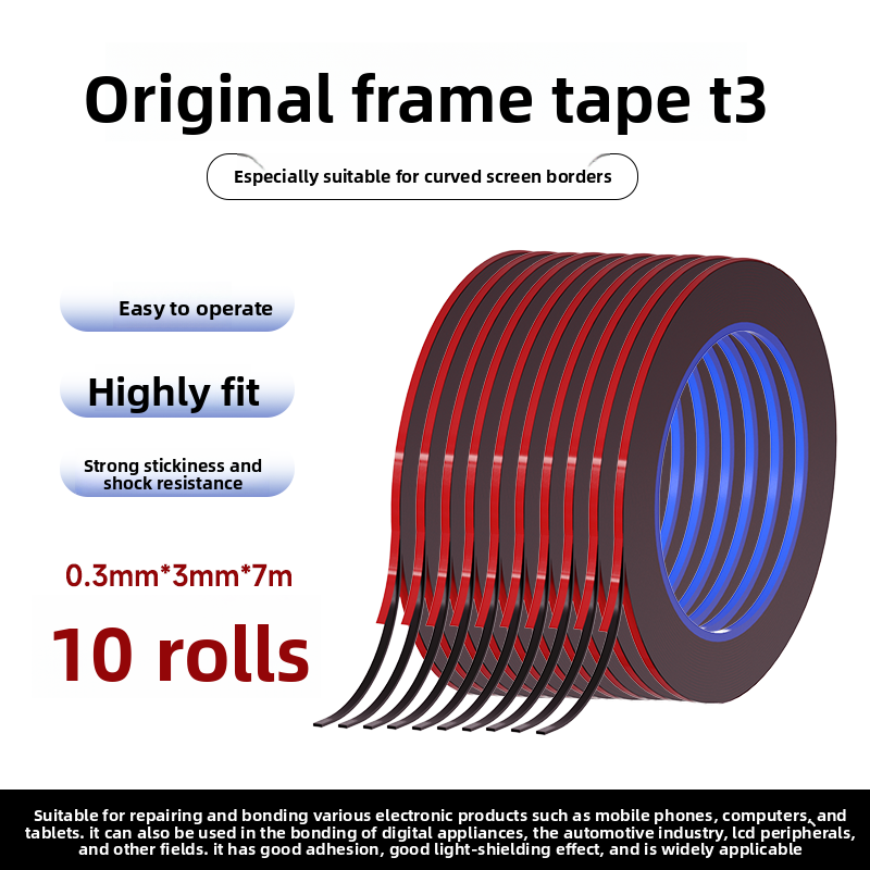 Mobile phone repair Curved screen frame Tape Durable and durable Double-sided tape Mobile phone back cover Special Mobile Phone Repair tools
