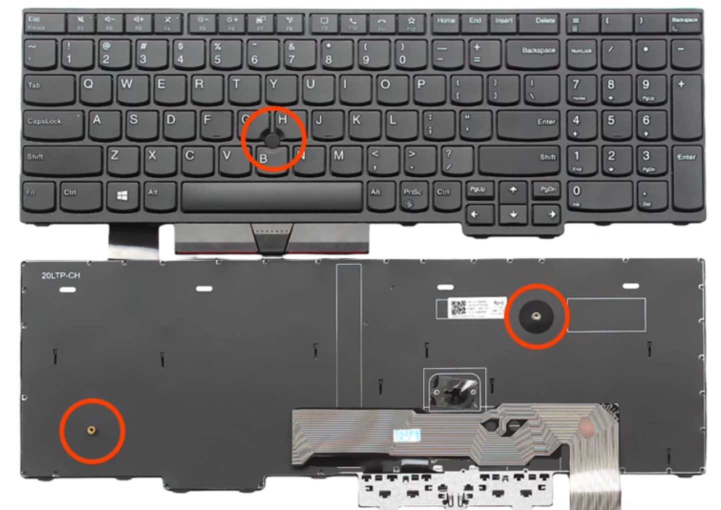 For Lenovo Thinkpad L15 Gen1 Gen2 P15V T15P T15G P17 Gen3/1 keyboard