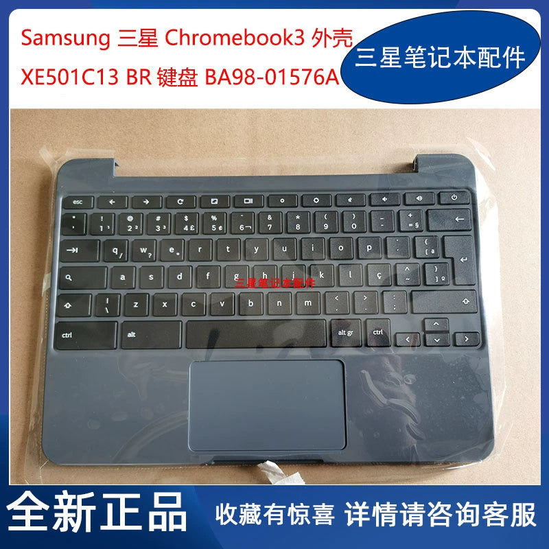 (Shipping fee not include)Samsung 笔记本 Chromebook3 XE501C13 C壳 A壳 BR 键盘 BA98-01576A