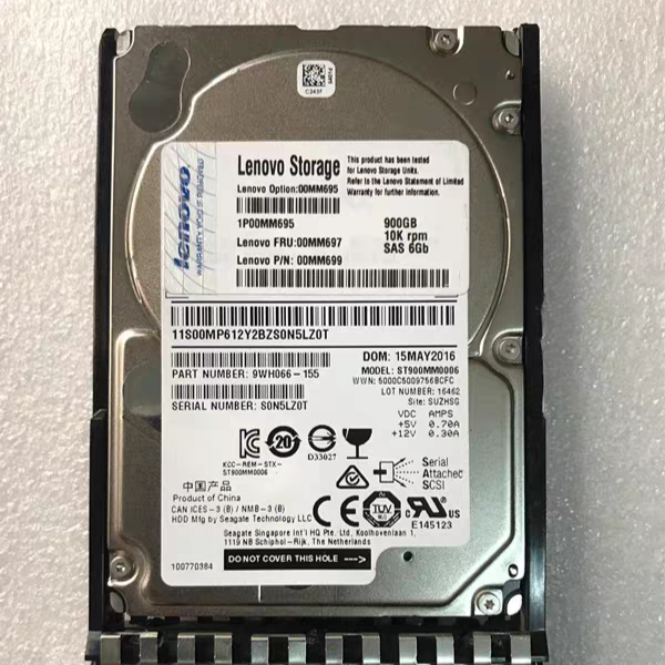 Lenovo/Lenovo 00MM697 900GB SAS 6GB Storage Hard Disk Servicer