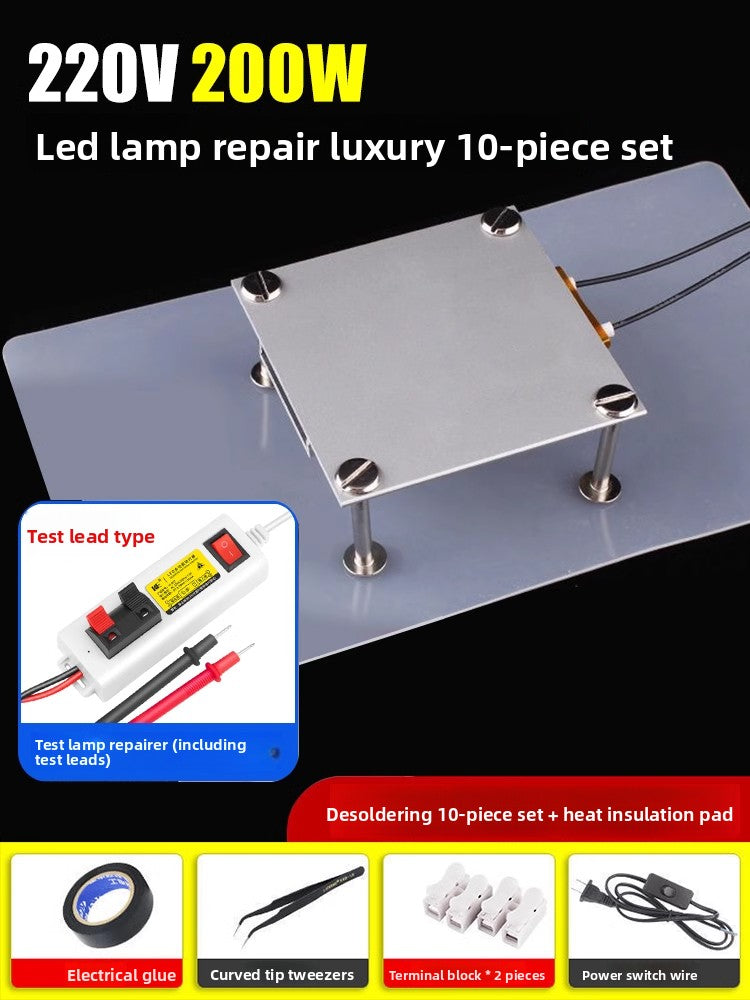 LED lamp bead dismantling and welding table BGA chip repair constant temperature heating table SMD light strip heating plate preheating table Repair tools