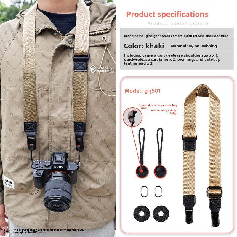 Camera Quick Release Strap for Canon Sony Fuji XM5 R10 Z30 Convenient Quick Release Shoulder Strap Compatible with pd  Digital camera accessories