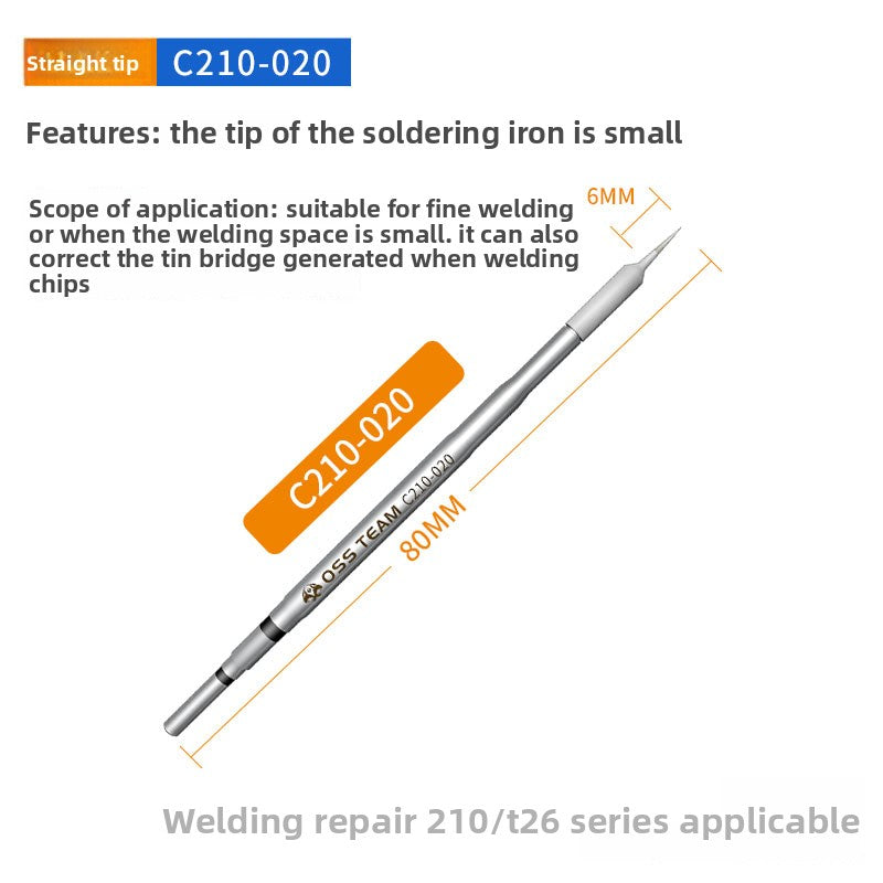C210 welding table, mobile phone repair tools heat up 2 seconds automatic sleep electric soldering iron handle  high-power welding Soldering Iron Tip Reviving Paste repair tools
