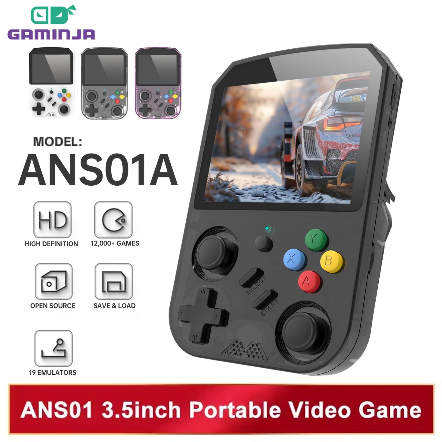 3.5 "inch IPS HD OTG 2000MAH battery Handheld Game Player console Childhood FC retro nostalgic large screen handheld portable classic home game console
