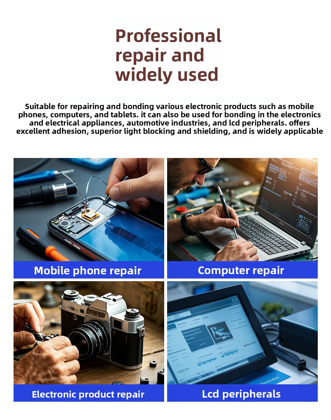 Mobile phone repair Curved screen frame Tape Durable and durable Double-sided tape Mobile phone back cover Special Mobile Phone Repair tools