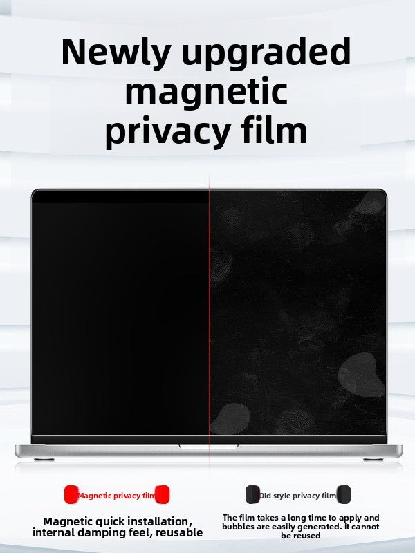 Magnetic anti-privacy film Removable protective film For MacBook Air Pro 11 "12" 13 "14" 15 "16" Neo A3404 A3426 A3427 A3428 A3429 A3449 A3448 A3434 A3403 A3186 A3402 A3401 A3112 A3185 A3114 A3241 A3113 A3240 Laptop accessories