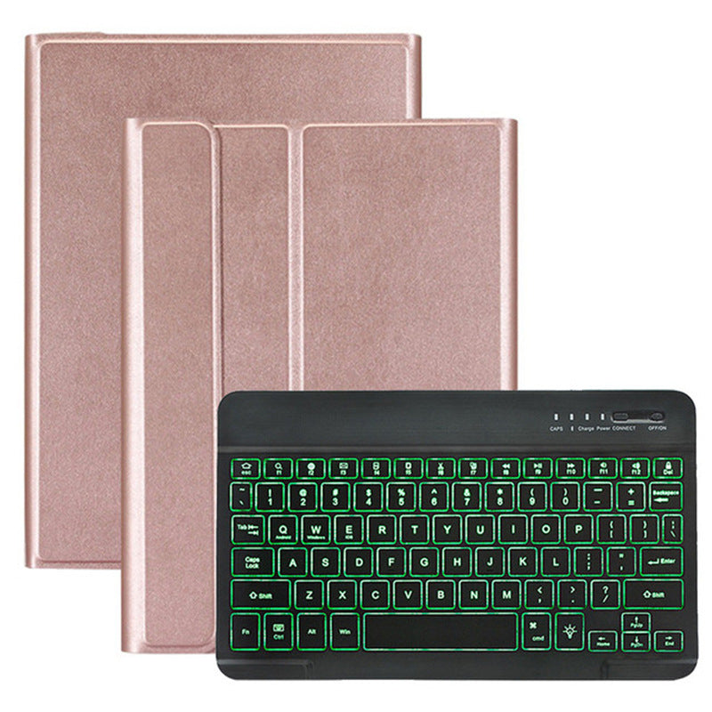 Suitable for A8 Samsung tablet s6lite p610 leather case 11 S7 backlight S8 Bluetooth keyboard A7 protective case T500protective Accessories