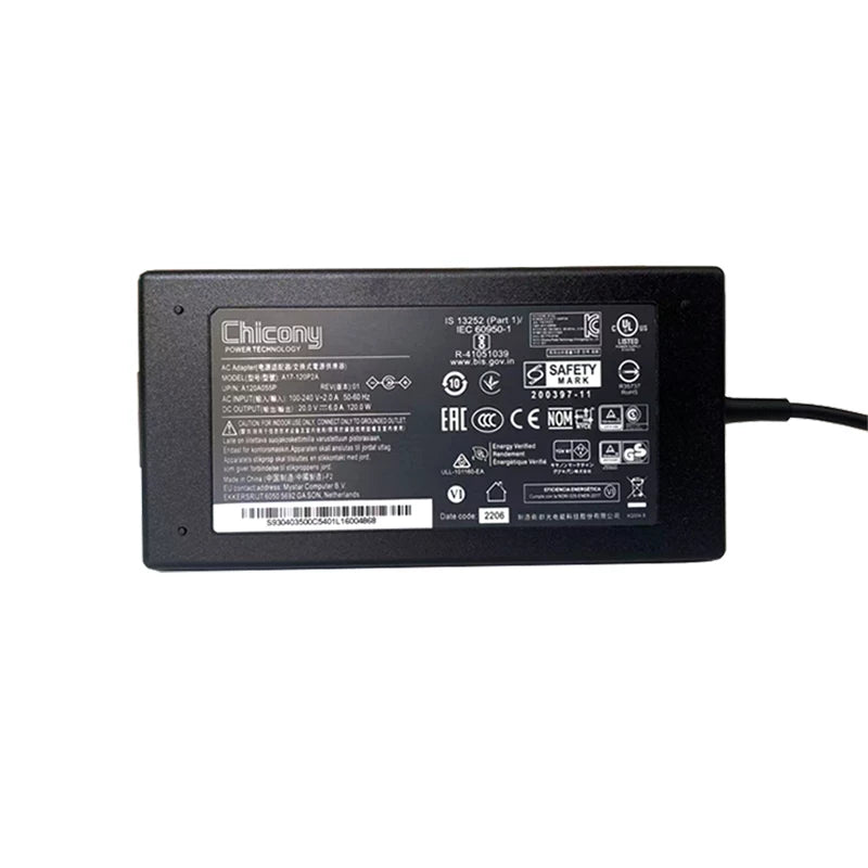 Genuine New  AC Adapter Charger for MSI GF63 notebook power adapter 20V 6A 4.5*3.0MM 5.5*2.5mm Power supply  MSI laptop repair parts