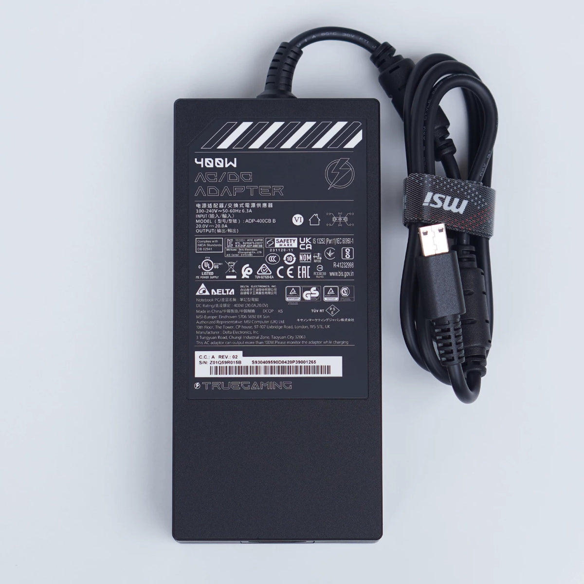 Genuine New ADP-400CB B 400W 20V 20A AC Adapter Charger for MSI Titan 18 HX A14VIG A14VHG AI A2XWJG CreatorPro X18 HX A14VKSG A14VMG Vector Raider 18pro Power supply MSI laptop repair parts
