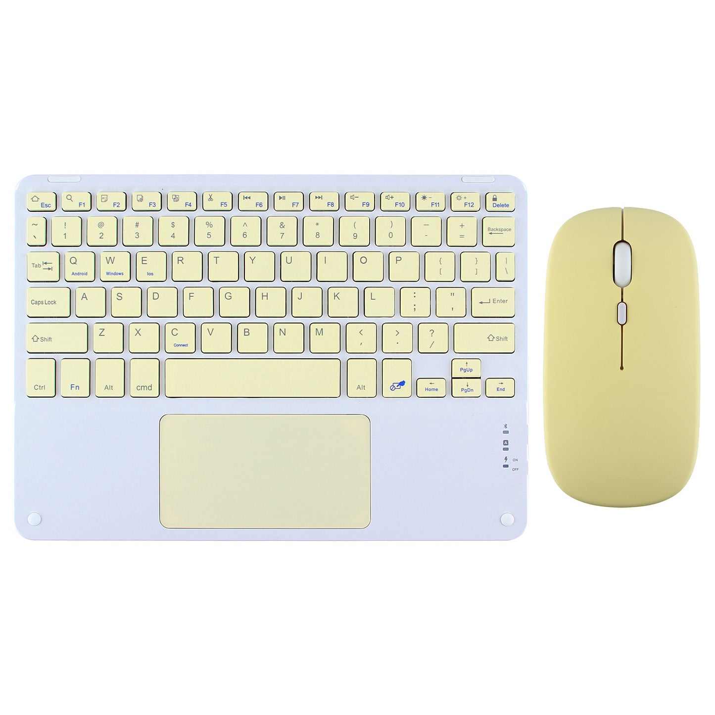 Applicable iPad Wireless Bluetooth Keyboard Mouse Mini Carry Touch Rechargeable Mobile Phone Tablet Android Apple protective Accessories