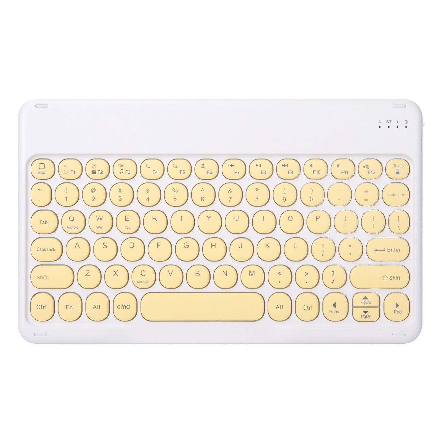 For iPad Samsung Huawei Xiaomi Lenovo Google TCL Tablet Wireless Bluetooth Keyboard 10 Inch Round Cap protective Accessories