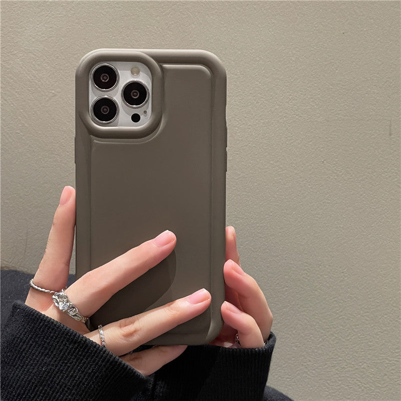 Accessories ins Autumn and Winter Premium Sense Morandi 14Pro/13Promax Mobile Phone Case for iPhone11 Soft Case 12Pro