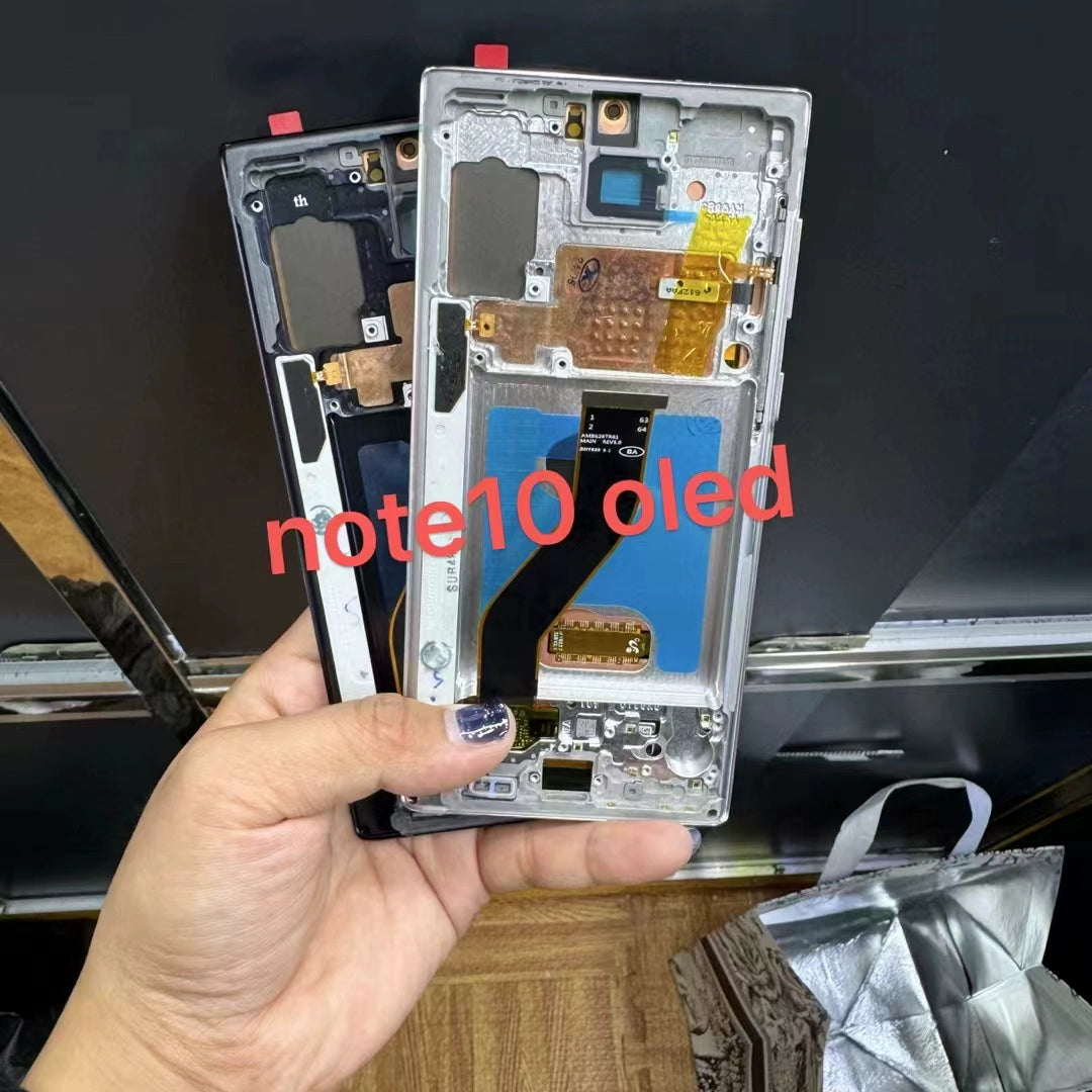 For Samsung NOTE10 + N9760 N970 LCD screen assembly Curved surface with frame NOTE10 display screen assembly