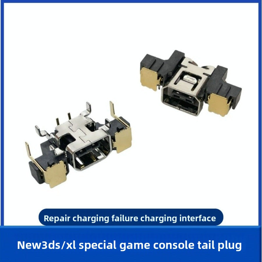 Applicable to NEW3DS tail plug charging port NEW3DSXL/LL game console charging port, new junior charging port Game console repair parts