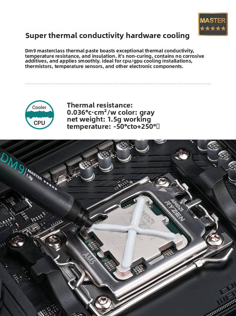 Deepcool dm9 1.5g Asasin 4 thermal paste silicone grease z4z10 silicone grease CPU thermal paste heat dissipation graphics card thermal conduction repair tools