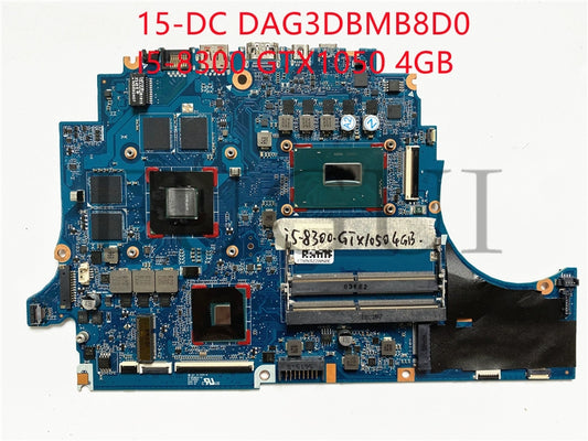 (Shipping fee not include)HP motherboard system board 15-DC DAG3DBMB8D0 I5-8300 GTX1050 4GB