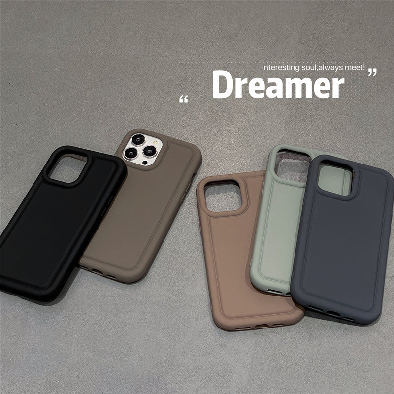 Accessories ins Autumn and Winter Premium Sense Morandi 14Pro/13Promax Mobile Phone Case for iPhone11 Soft Case 12Pro