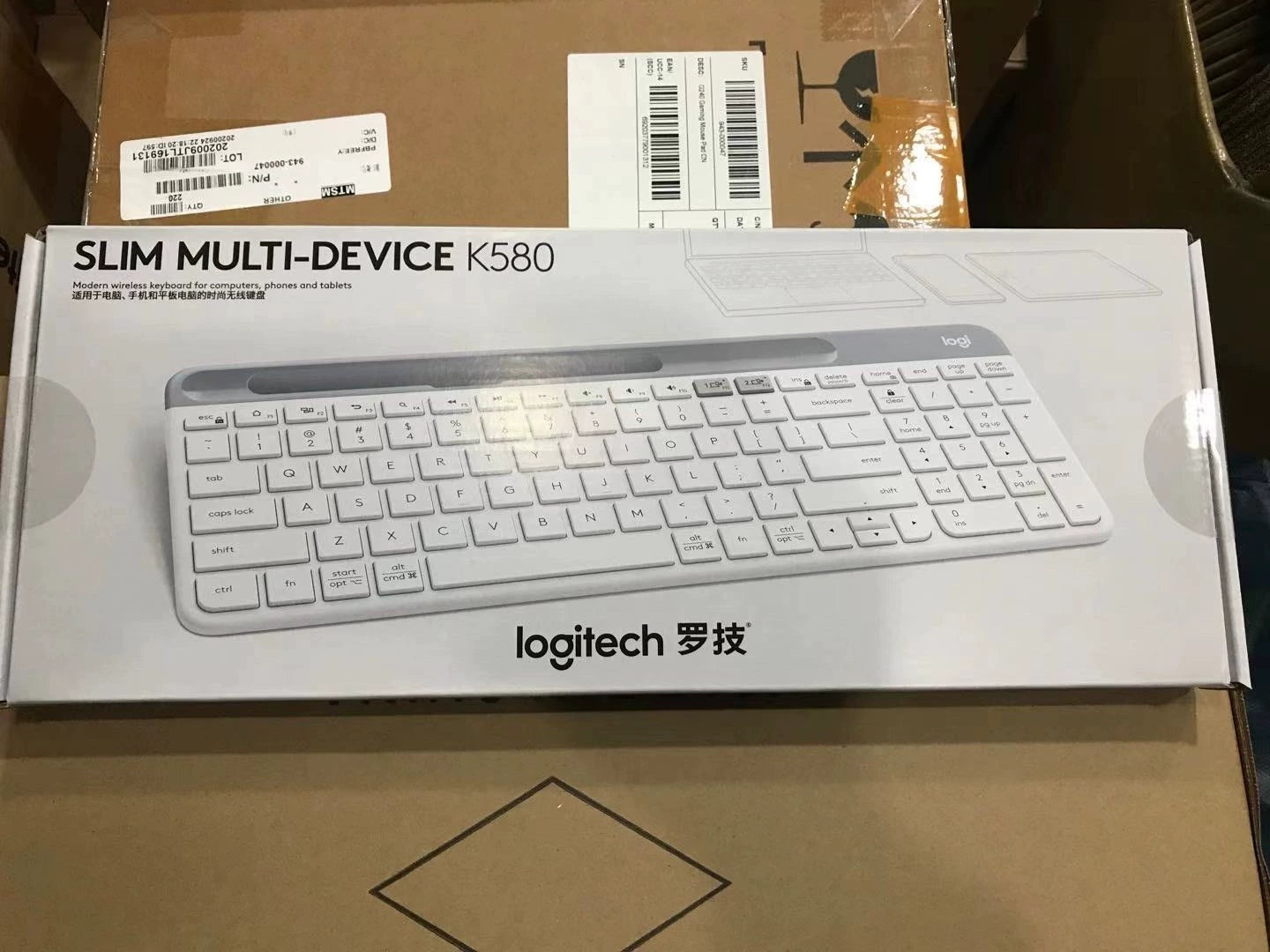 Boxed genuine, Logitech K580 wireless bluetooth keyboard ultra-thin office game mobile phone tablet