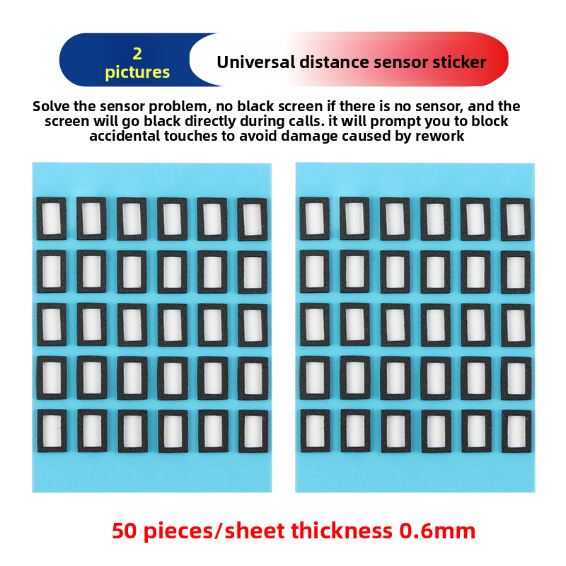 Thickened universal customized induction sticker to solve the problem of induction blocking the call because the installation is not installed properly Phone Repair tools