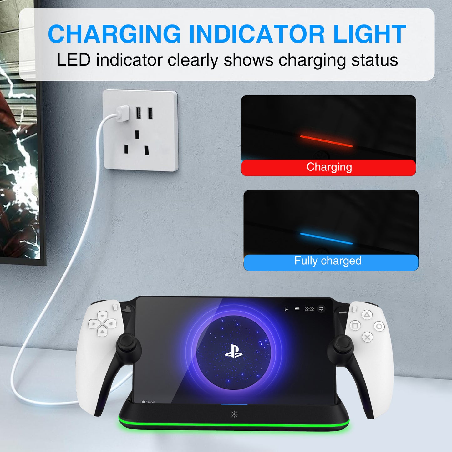 Station Portal Handheld Charging Base PS5 Portal Streamer Base HC-P3710