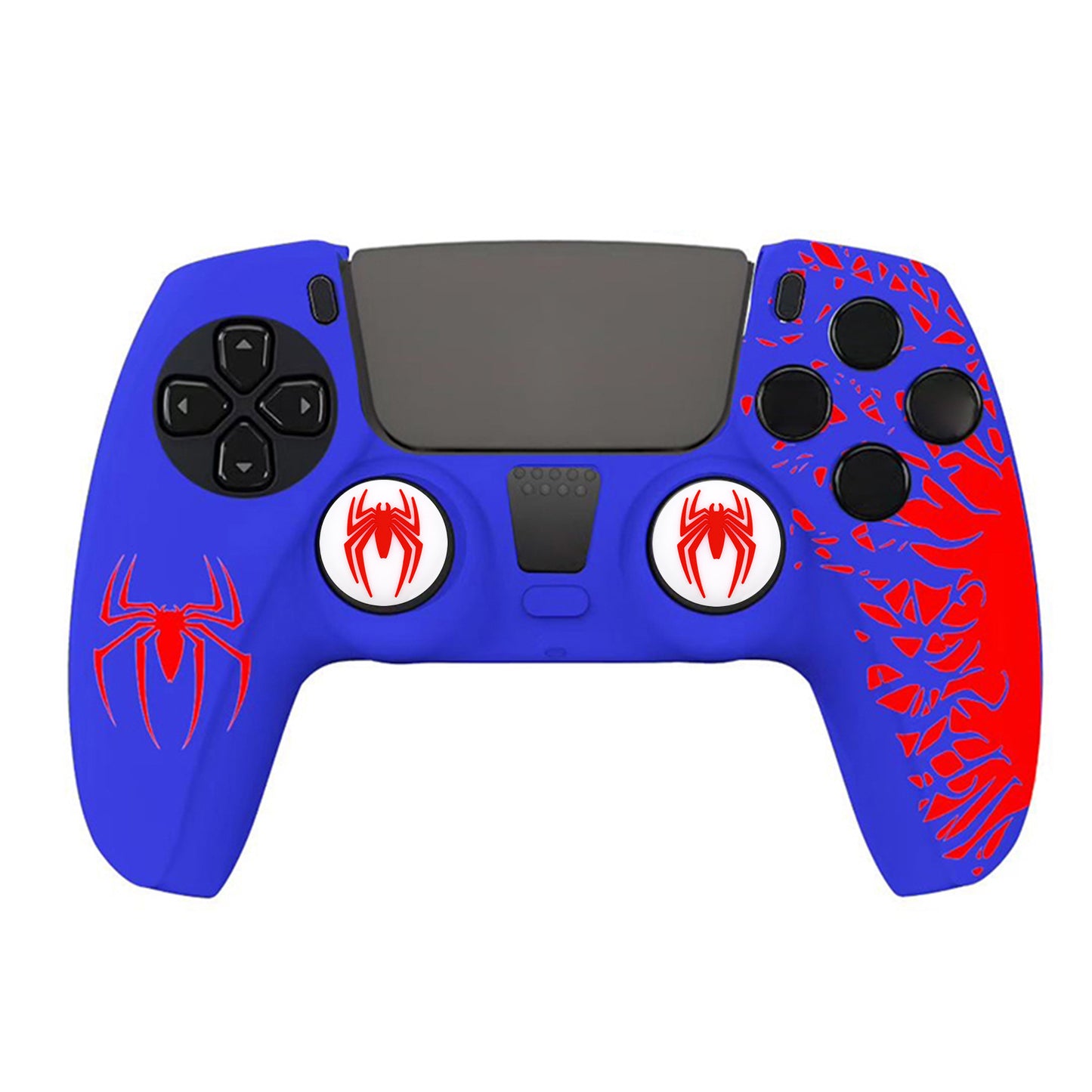 PS5 gamepad protective cover Halloween pattern element handle silicone cover non-slip and dust-proof, including 2 silicone caps