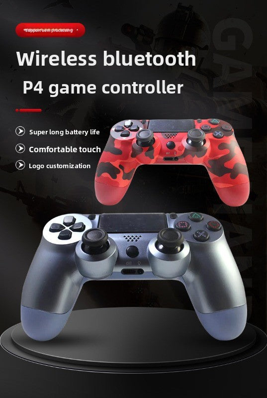 Dual-vibration wireless Bluetooth controller PS4 game controller wireless bluetooth gamepad P4 gamepad PC computer gamepad