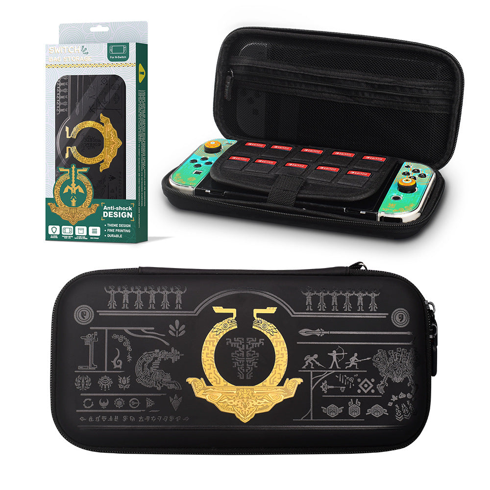 Applicable to Nintendo Switch OLED protective case set switch storage bag button cap game card box