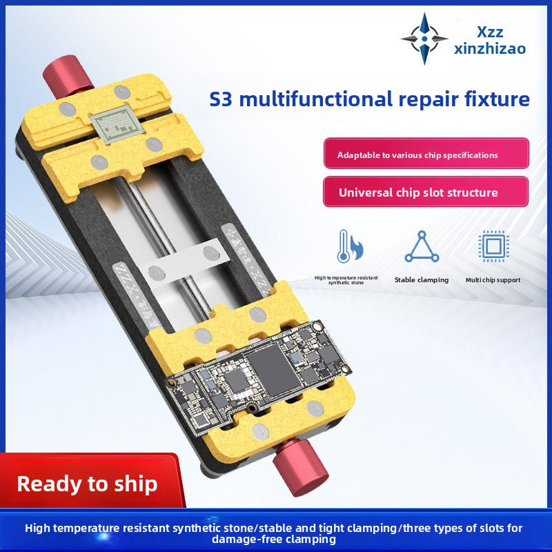 S3 new type, multi-functional maintenance fixture, glue removal, three card slot design, suitable for various types of main board chips repair tool