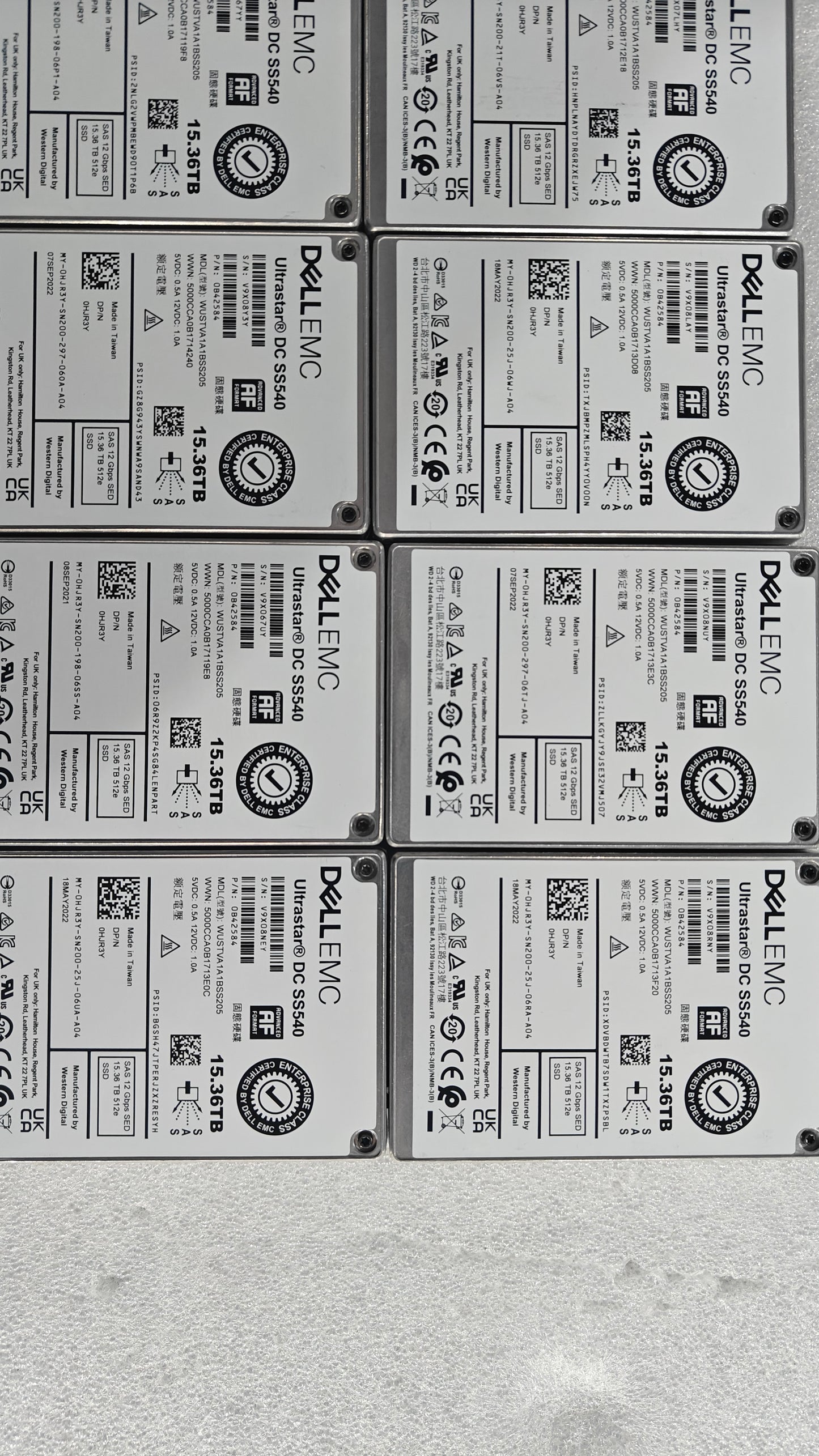 DELL EMC 15.3TB 2.5 inch 12GB SAS 153T DC SS540 Server Solid State Drive