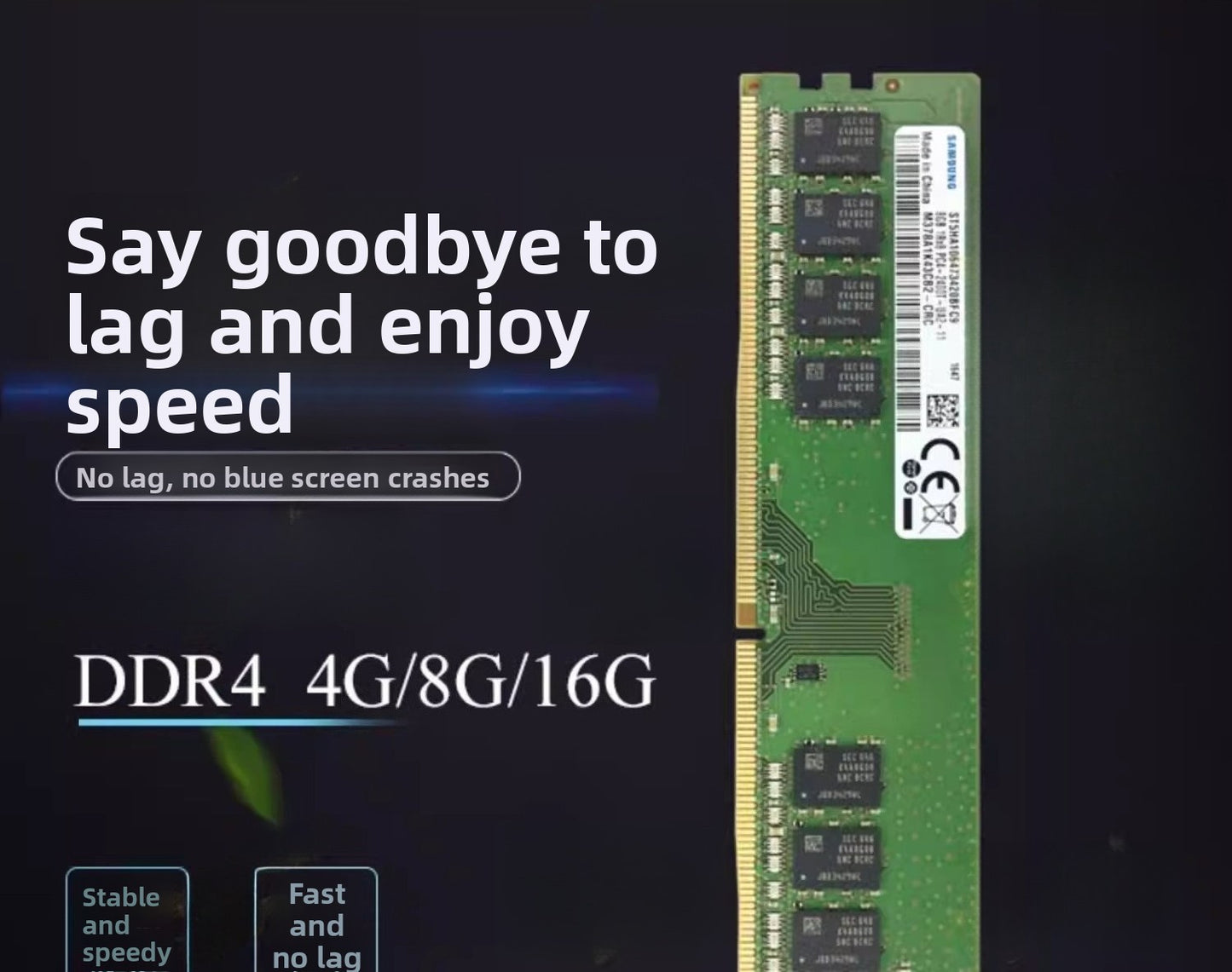 Original RAM for Samsung desktop PC memory DDR4 2133 2400 2666 2933 3200 4G 8G 16G  32G computer 4th gen 4 memory
