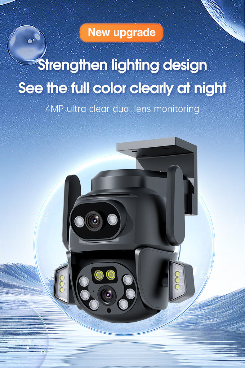 One Camera dual screen surveillance camera mobile phone remote night vision 3D positioning intelligent WiFi home monitor