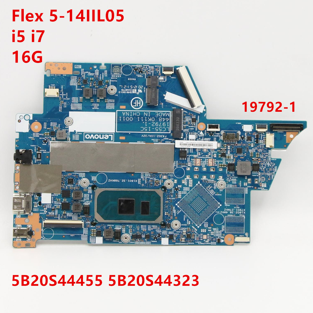 (Shipping fee not include)Lenovo  ideapad Flex 5-15IIL05 PN:19792-1   I5  I7 motherboard 5B20S44455  5B20S44323