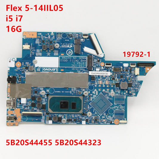 (Shipping fee not include)Lenovo  ideapad Flex 5-15IIL05 PN:19792-1   I5  I7 motherboard 5B20S44455  5B20S44323