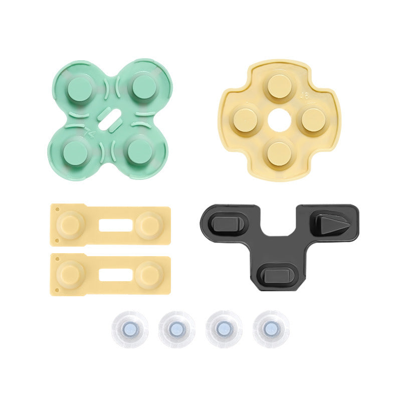 Gamepad conductive glue ps4 handle silicone buttons, suitable for 360 white conductive buttons silicone wholesale
