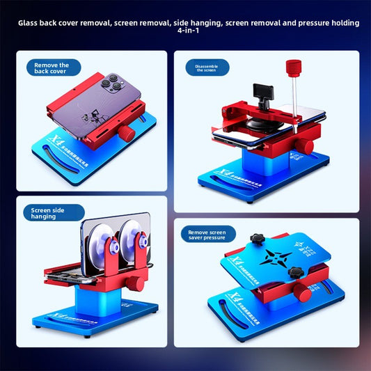 X4 multifunctional mobile phone repair, screen removal, pressure maintenance, fixture, screen removal, side hanging pressure maintenance, glass back cover removal artifact repair tool
