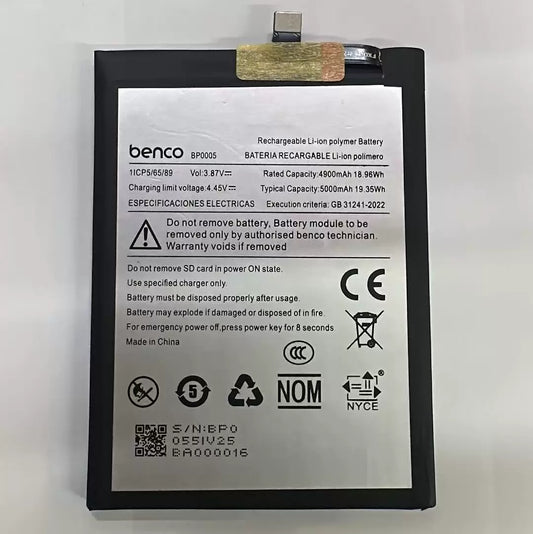 For Benco S1Pro BP0005 battery, new large capacity 5000mAh charging pad Other Brand Phone repair parts