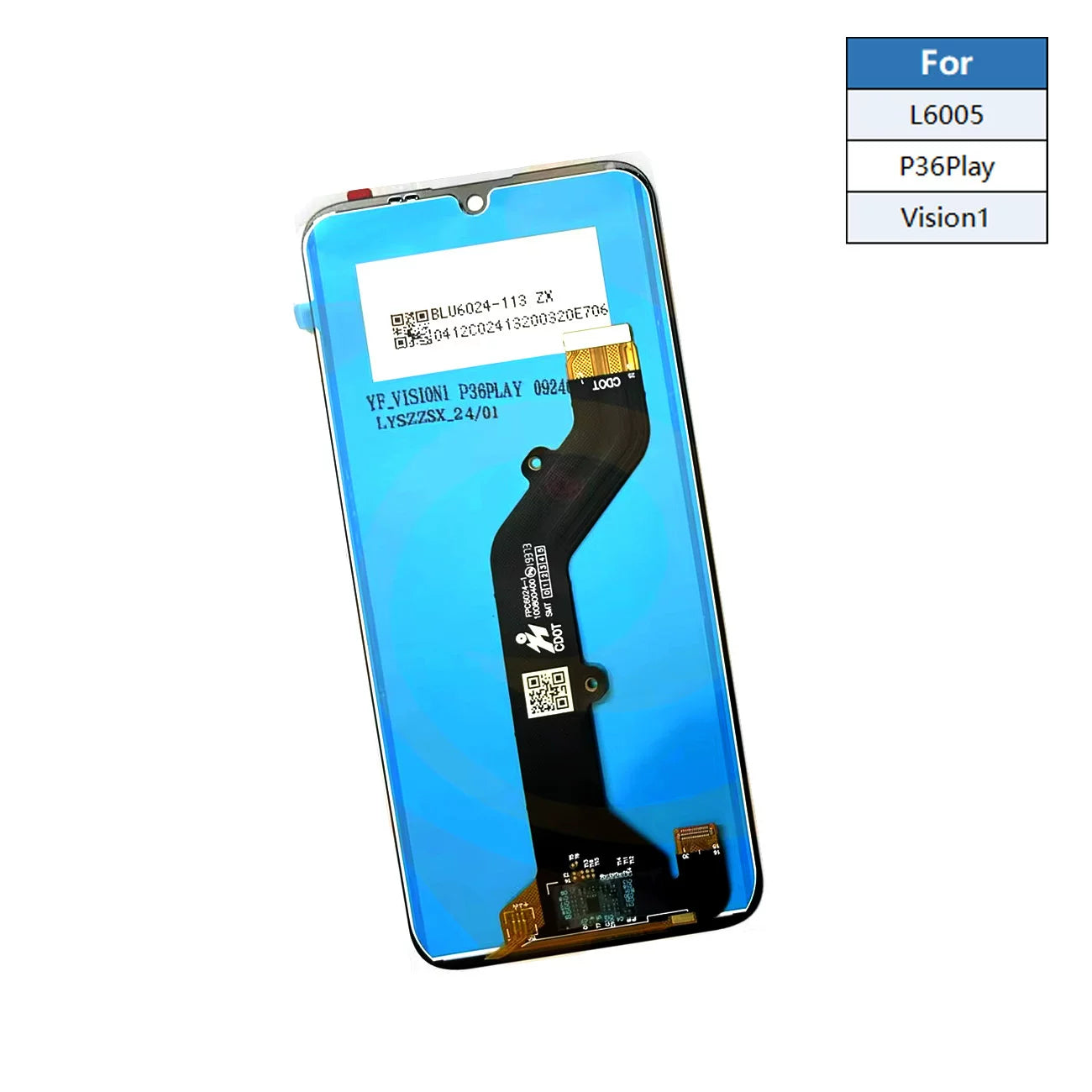 LCD Touch screen assembly for Tecno L6005 p36 LC6 X666 X6511b X6835 P40Plus