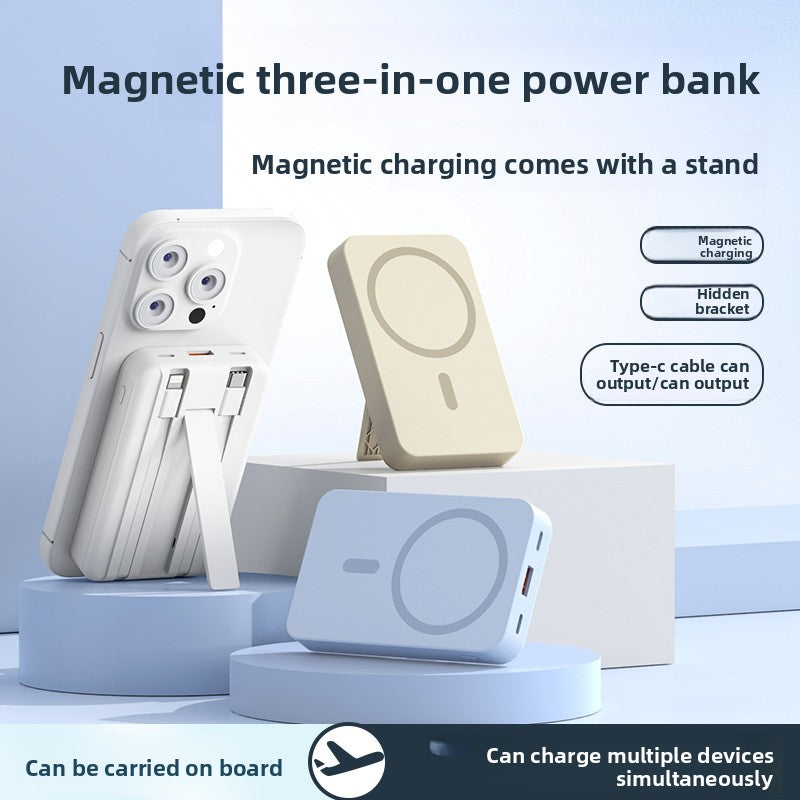 Magsafe magnetic power bank 22.5W fast charging mini with cable mobile power supply